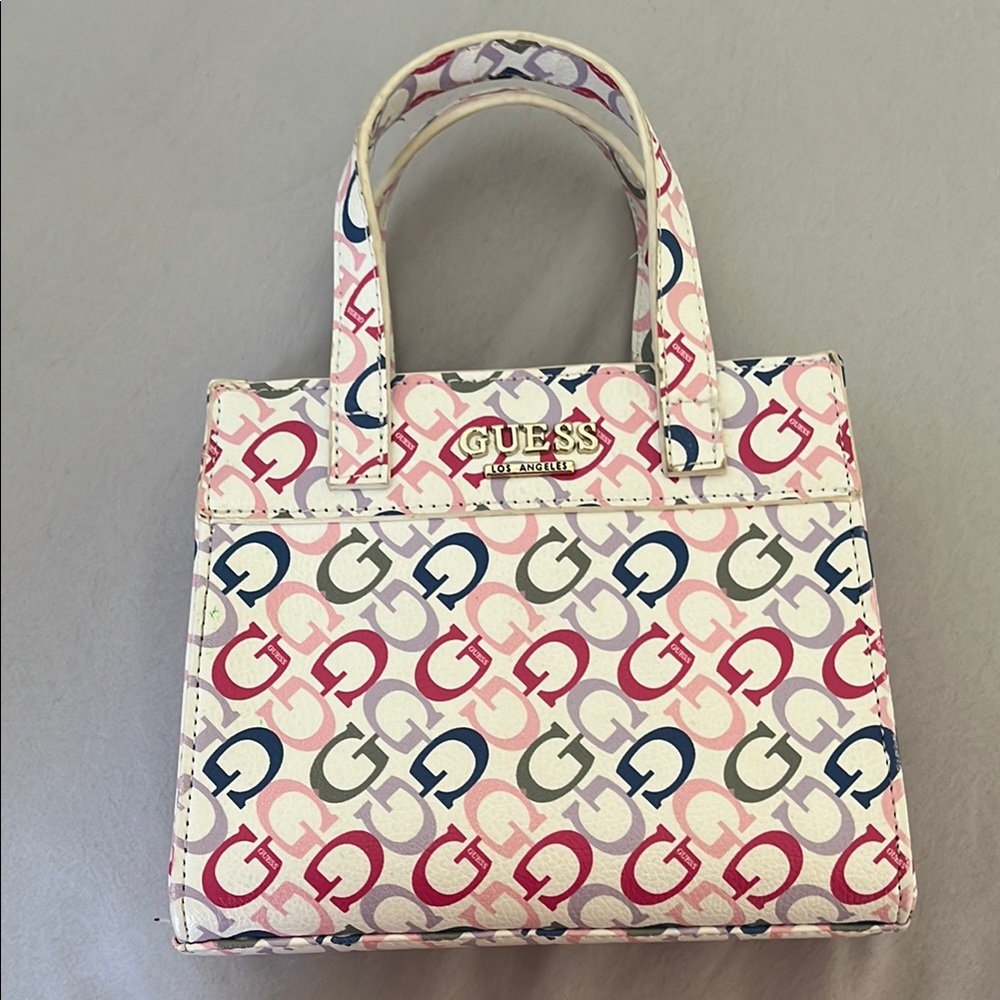 GUESS Multicolor Logo Tote Bag